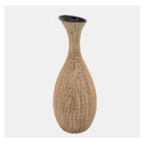 17″ SORORI VASE, BEIGE