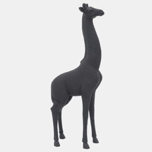 19″ RESIN GIRAFFE, BLACK