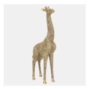 RESIN 19″ GIRAFFE, GOLD