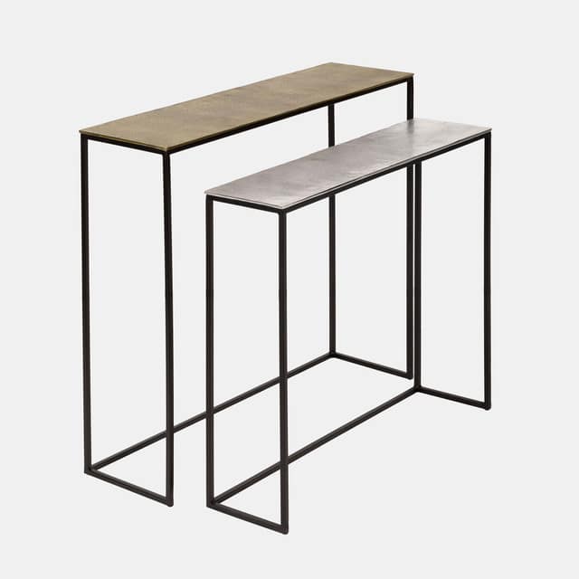 METAL NESTED SIDE TABLES, GOLD