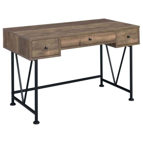 ANALIESE 3- DRAWER WRITING DESK, RUSTIC OAK