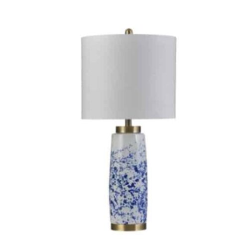 SPLATTER BLUE TABLE LAMP