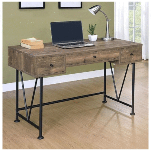 ANALIESE 3- DRAWER WRITING DESK, RUSTIC OAK