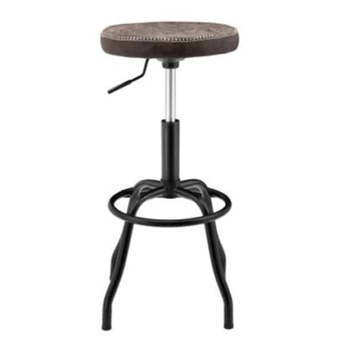 EASTON KD GASLIFT BAR STOOL, VINTAGE COFFEE BROWN