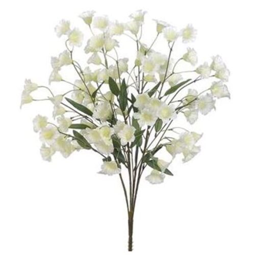 21″ BELLFLOWER BUSH X4 CREAM WHITE