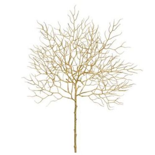 23″ PLASTIC TWIG SPRAY GOLD