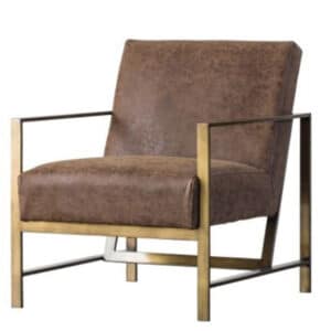 FRANCIS PU ACCENT ARM CHAIR