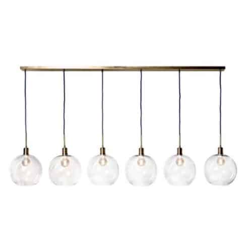 LUCA BRASS CHANDELIER, LARGE