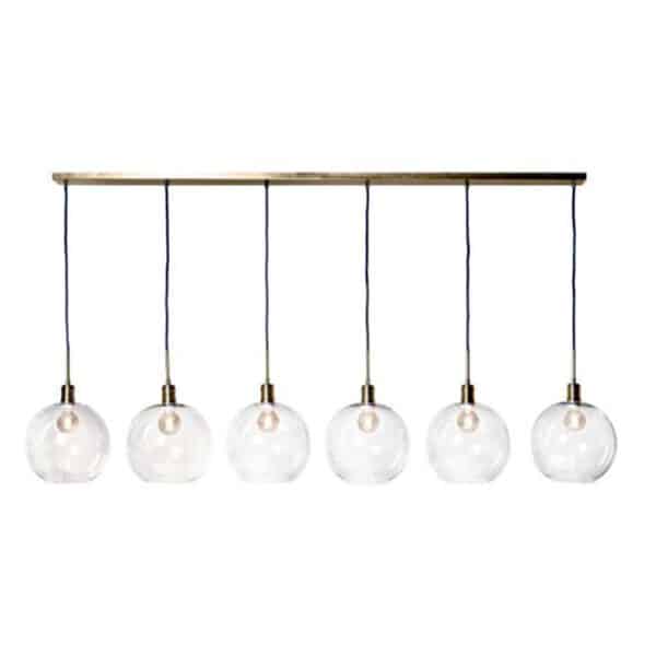 LUCA BRASS CHANDELIER, LARGE