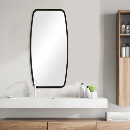 CURVED RECTANGULAR MIRROR