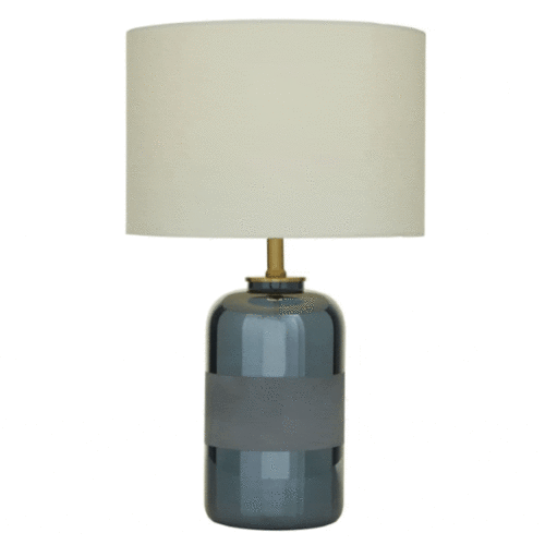 BLUE CERAMIC TABLE LAMP