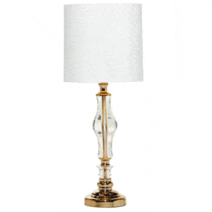 GOLD GLASS TABLE LAMP