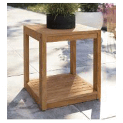 CARLSBAD TEAK WOOD PATIO SIDE TABLE