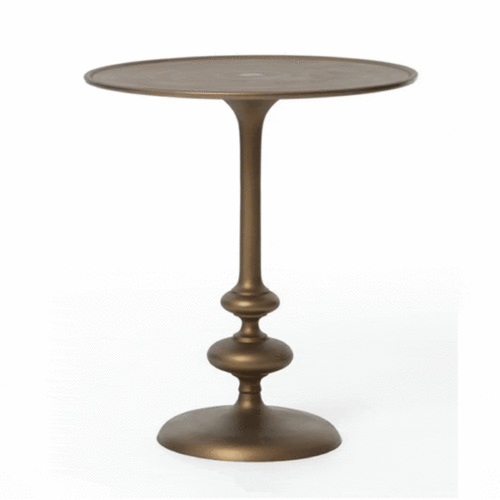 MATTE BRASS SIDE TABLE