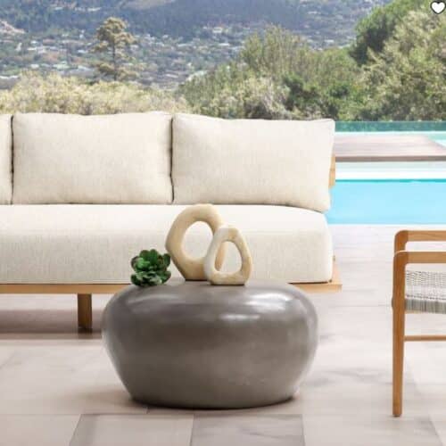 O.D. PEBBLE STONE COFFEE TABLE