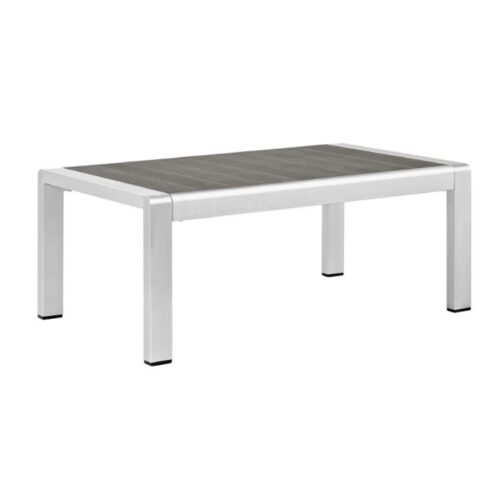 SHORE OUTDOOR PATIO ALUMINUM COFFEE TABLE