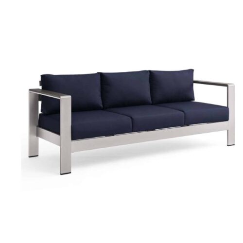 SHORE OUTDOOR PATIO ALUMINUM SOFA