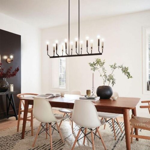 ARMAND 12 LIGHT LINEAR CHANDELIER