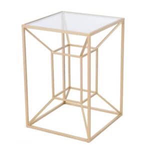 CANYON SIDE TABLE, GOLD