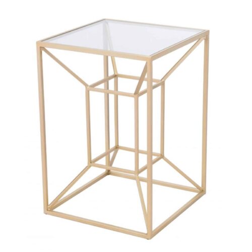 CANYON SIDE TABLE, GOLD