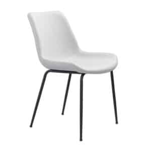 BRYRON DINING CHAIR, WHITE