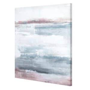 Blue & Pink Abstract Canvas Wall Art