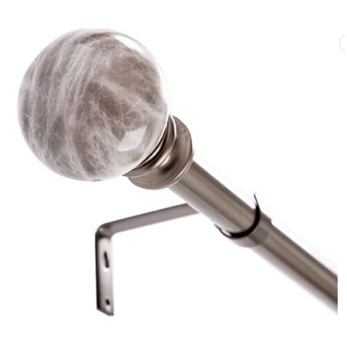 BINO DRAPERY ROD 25-72 INCH NICKEL
