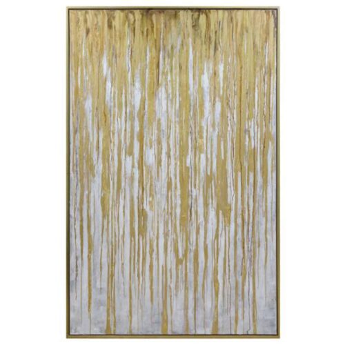 SPECTRE FRAMED CANVAS ART- GOLD