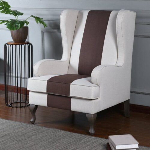 DANN FOLEY LIFESTYLE CREAM ACCENT CHAIR