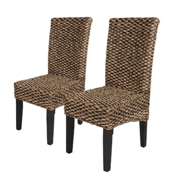 RATTAN DINING CHAIR, SET OF 2