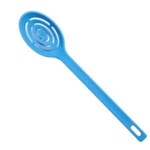 BLUE NYLON SLOTTED SERVING SPOON