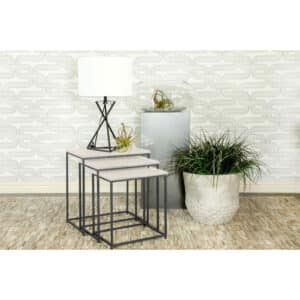 CAINE 3 PC NESTING TABLE