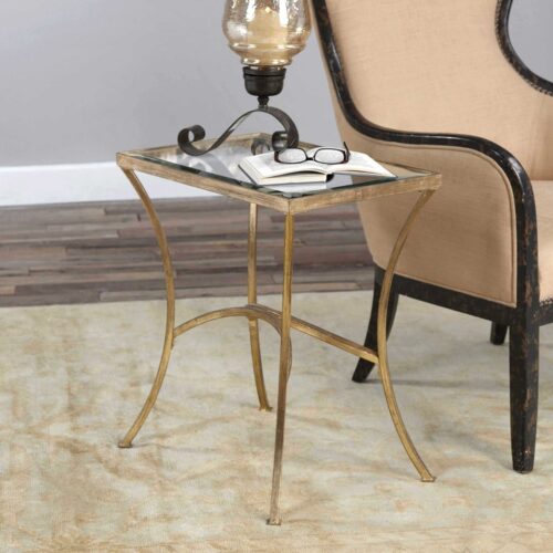 ALAYNA END TABLE, GOLD