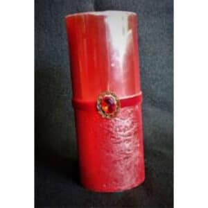 RED MEDALLION CANDLE