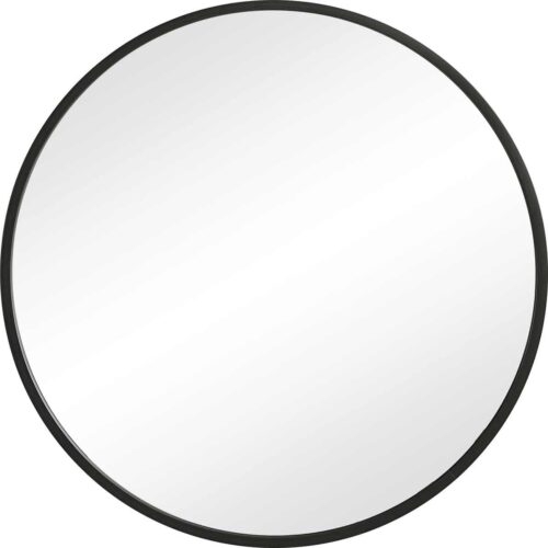 43″ ROUND MIRROR, BLACK