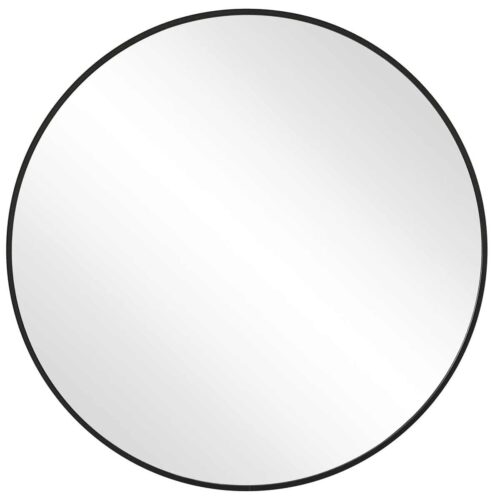 24″ ROUND MIRROR, BLACK