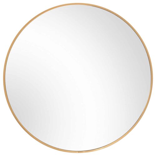 24″ ROUND MIRROR, GOLD