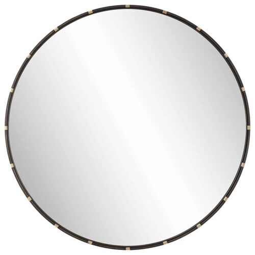 35″ ROUND MIRROR, DARK RICH BRONZE