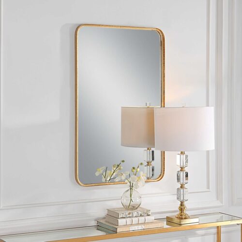 GOLD LEAF MIRROR