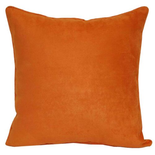 HEAVY SUEDE ORANGE PILLOW