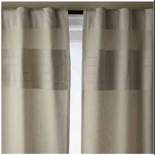 TAUPE COTTON PANEL SATIN NICKEL PANEL, 50×84