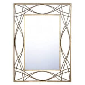 ANTIQUE GOLD METAL WALL MIRROR