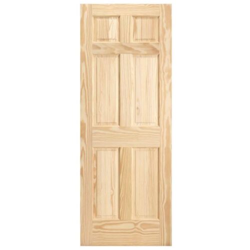 RAISED DOUBLE HIP 6 PANEL PINE DOOR, 8′