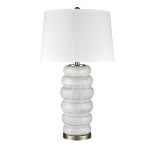 WHITE WASH TABLE LAMP