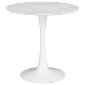 ARKELL 30″ ROUND PEDESTAL DINING TABLE, WHITE