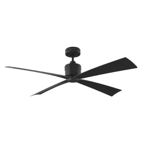 LAUNCETON 56″, 4 BLADE INDOOR CEILING FAN,  MIDNIGHT BLACK