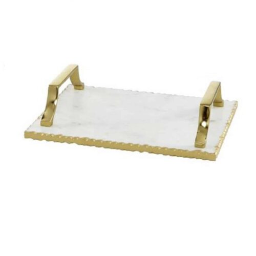 13″ GOLD CERAMIC GLAM TRAY