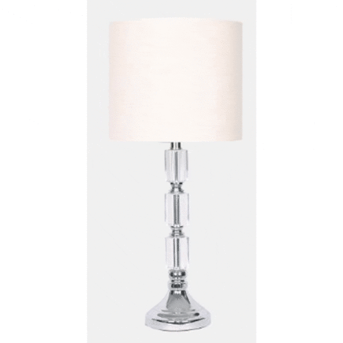 26″ CRYSTAL CANDLESTICK TABLE LAMP