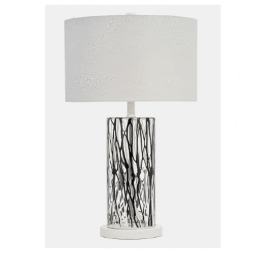 25″ STREAKED TABLE LAMP