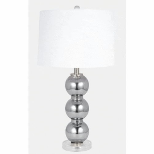 28″ ORBS TABLE LAMP, SMOKE